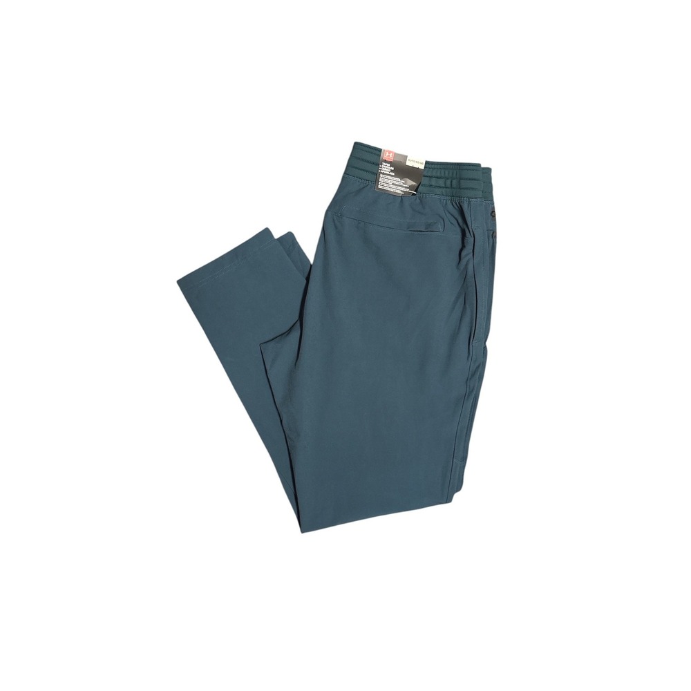 Under Armour Mens Tapered Leg Athletic Training Pants Teal Blue‎ XL NWT